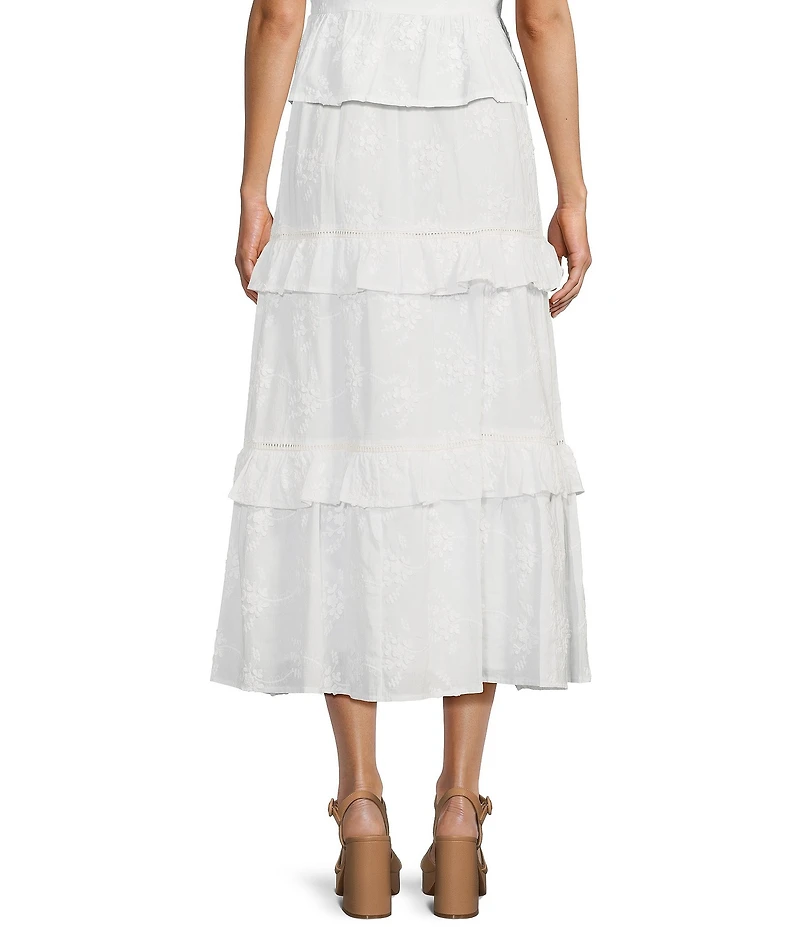 GB 3D Lace Coordinating Midi Skirt