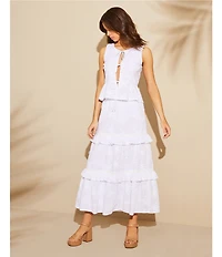 GB 3D Lace Coordinating Midi Skirt