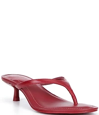 GB 90s-Baby Leather Heeled Thong Dress Sandals
