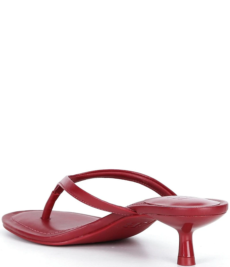 GB 90s-Baby Leather Heeled Thong Dress Sandals