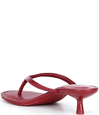 GB 90s-Baby Leather Heeled Thong Dress Sandals