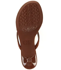 GB 90s-Baby Suede Heeled Thong Dress Sandals