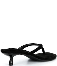 GB 90s-Baby Suede Heeled Thong Dress Sandals