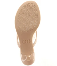 GB 90s-Baby Suede Heeled Thong Dress Sandals