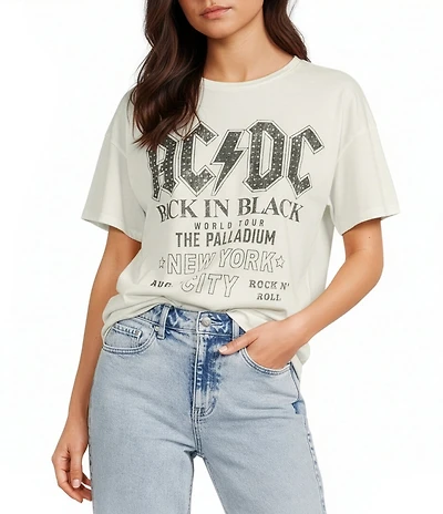 GB ACDC Graphic Crew Neck Short Sleeve T-Shirt