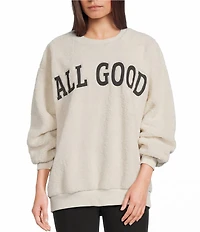 GB All Good Sherpa Pullover Sweatshirt