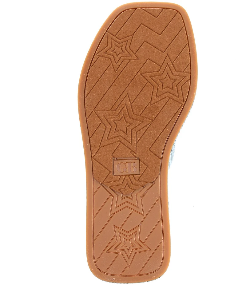 GB All-That Denim Platform Thong Sandals