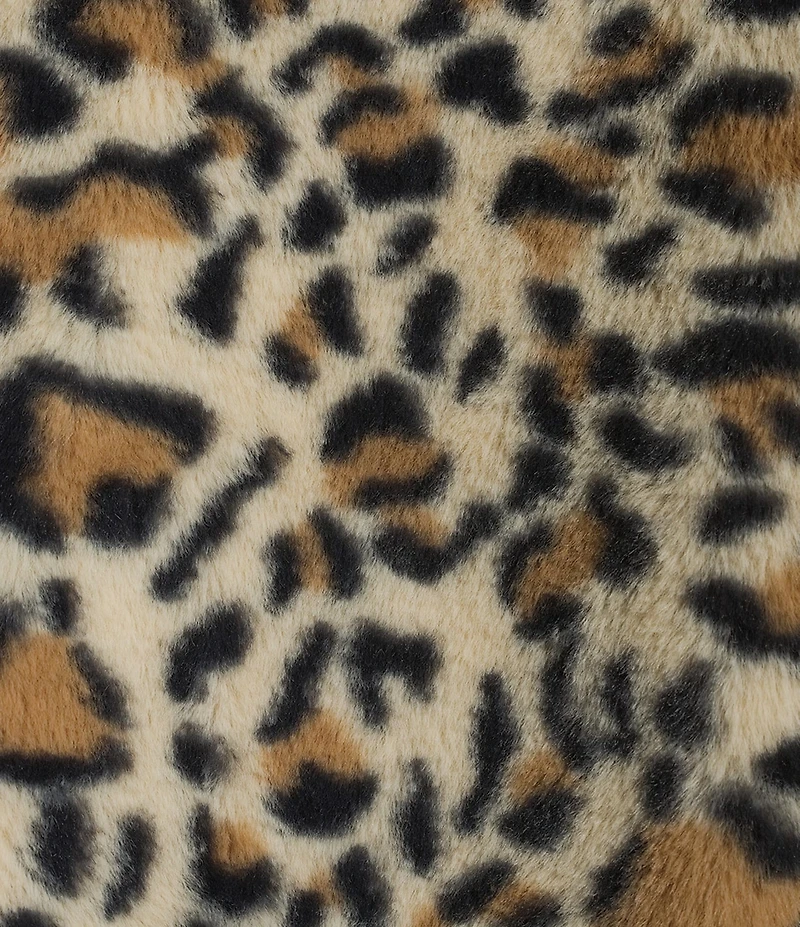 GB Animal Print Faux Fur Coat