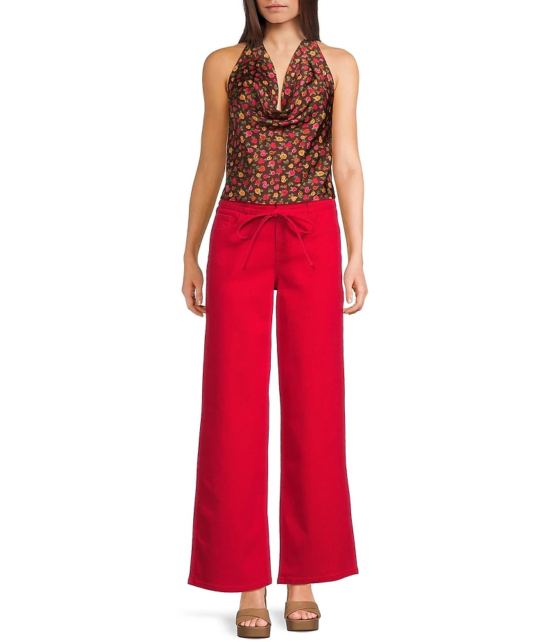 GB Baggy Tie Waist Denim Pants