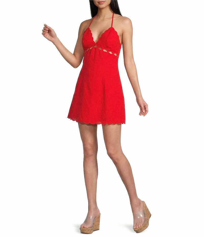 GB Bethenny Halter Neck Mini Dress