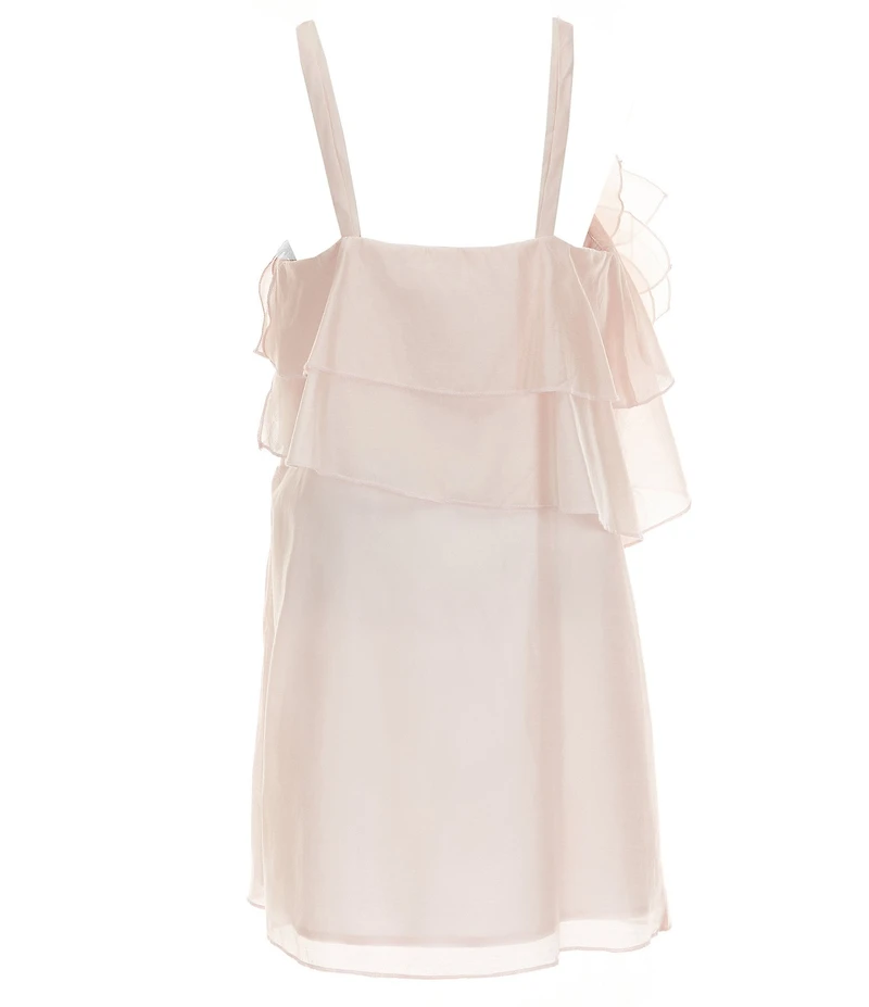 GB Big Girls 3D Flower Applique Halter Sleeveless A-Line Dress