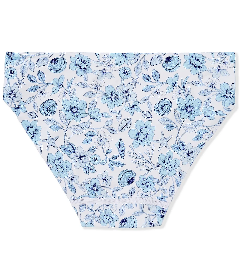 GB Big Girls Ditsy Floral Print Seamfree Bonded Bikini Panties