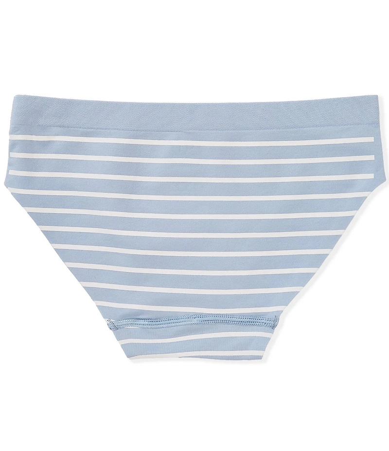 GB Big Girls Seamfree Bonded Striped Bikini Panties