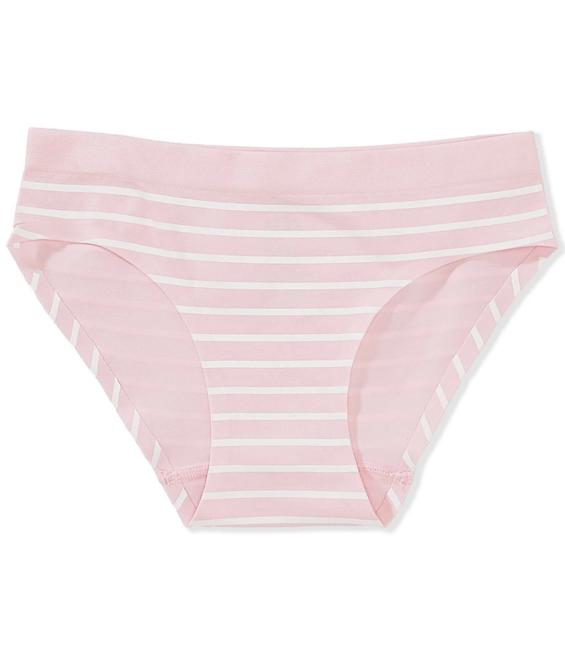 GB Big Girls Seamfree Bonded Striped Bikini Panties