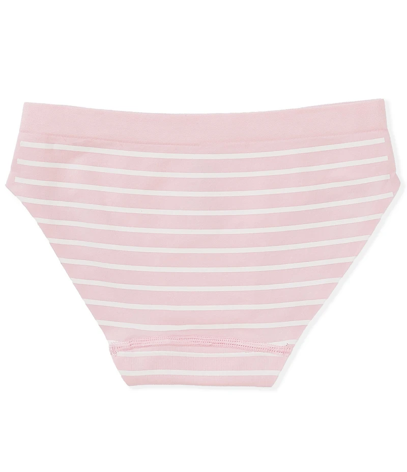 GB Big Girls Seamfree Bonded Striped Bikini Panties