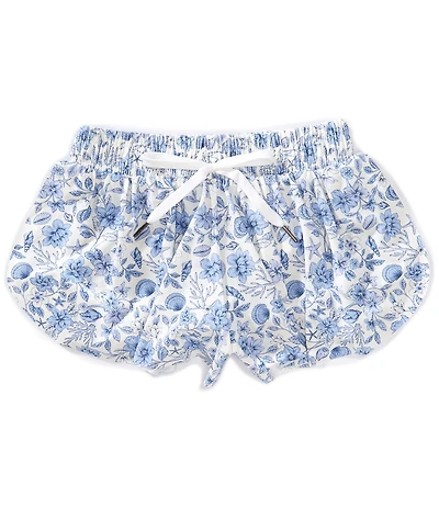 GB Big Girls Active Mid-Rise Seashells Bloom Flippy Shorts