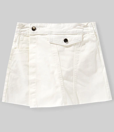 GB Big Girls Asymmetrical Denim Mini Skort