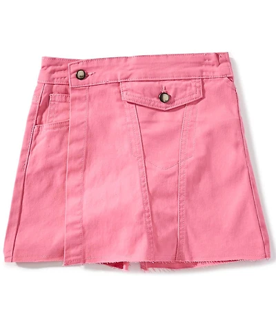 GB Big Girls Asymmetrical Denim Mini Skort