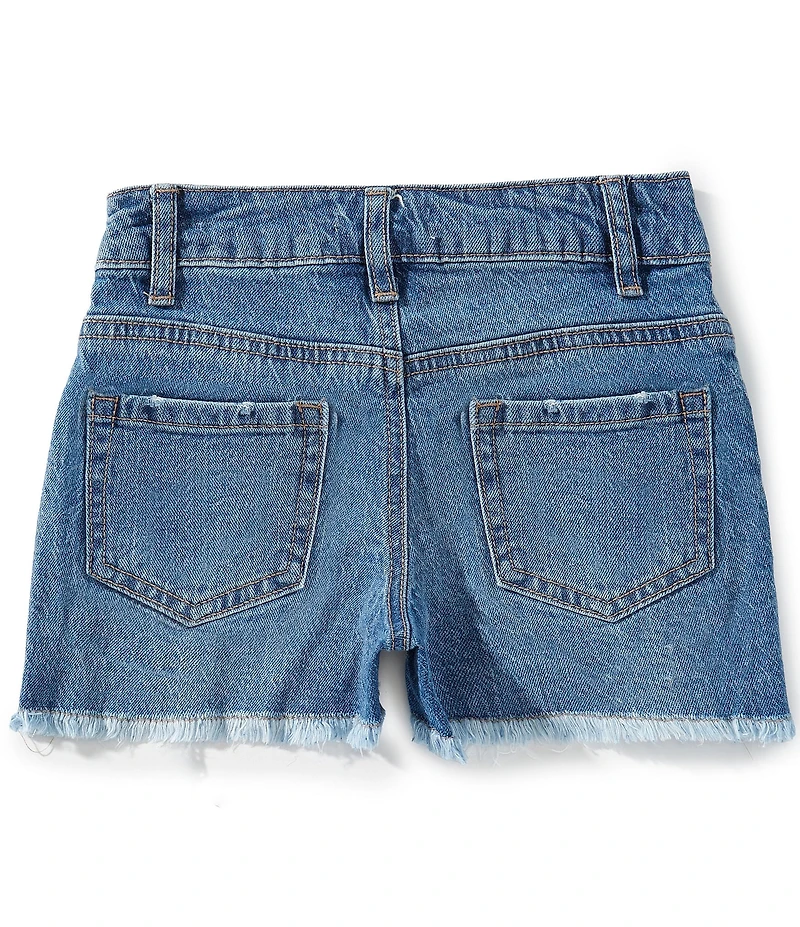 GB Big Girls Cut Off Distressed Frayed Hem Denim Shorts