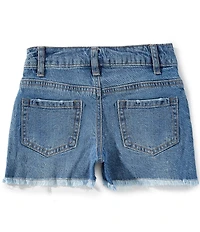 GB Big Girls Cut Off Distressed Frayed Hem Denim Shorts