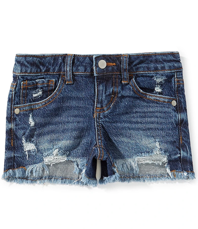 GB Big Girls Cut Off Distressed Frayed Hem Denim Shorts