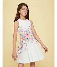 GB Big Girls Floral Fit & Flare Dress