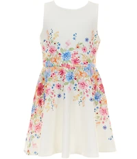 GB Big Girls Floral Fit & Flare Dress