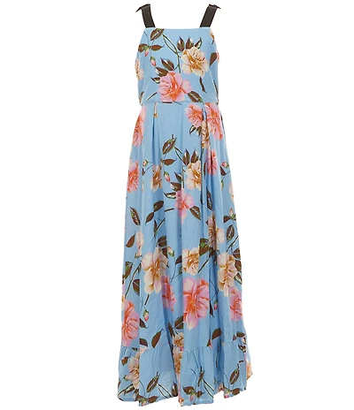 GB Big Girls Floral Ribbon Maxi Dress