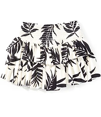 GB Big Girls Gracie Leaf Floral Print Skirt