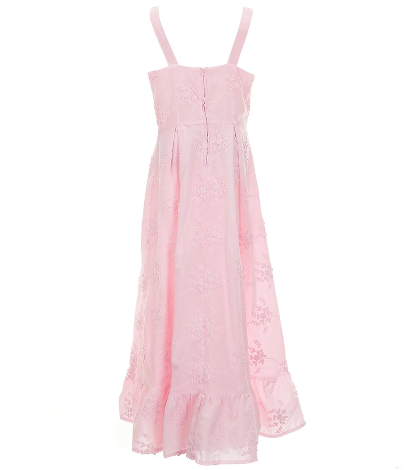 GB Big Girls Lace Ribbon Maxi Dress