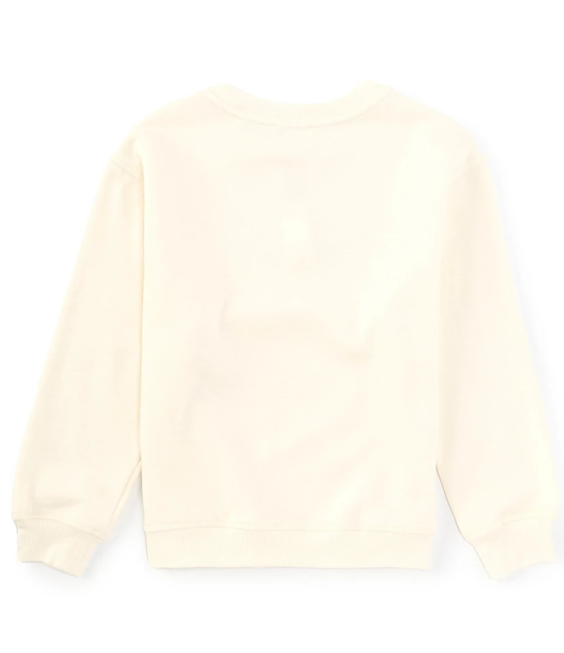 GB Big Girls Long Sleeve Merry Jewel Crew Pullover