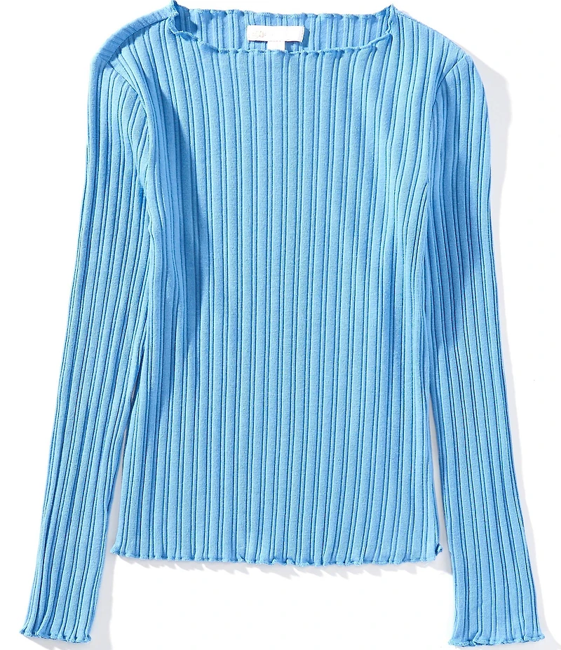 GB Big Girls Long Sleeve Ribbed Mock Neck Top