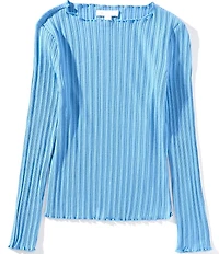 GB Big Girls Long Sleeve Ribbed Mock Neck Top