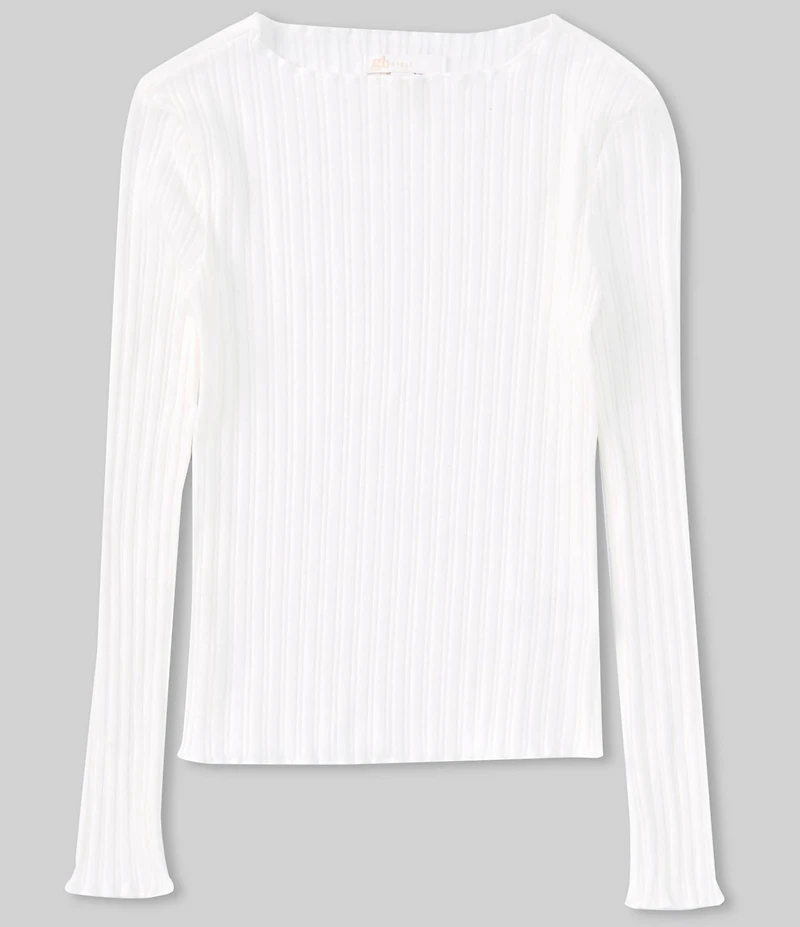 GB Big Girls Long Sleeve Ribbed Mock Neck Top