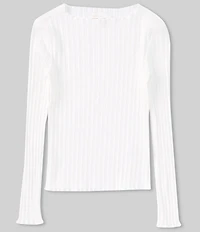GB Big Girls Long Sleeve Ribbed Mock Neck Top