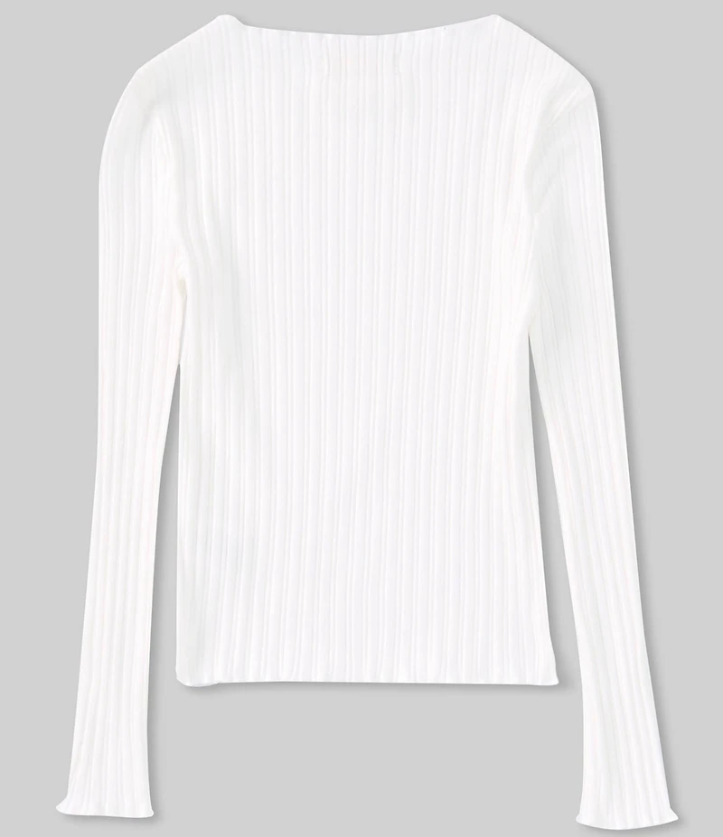 GB Big Girls Long Sleeve Ribbed Mock Neck Top
