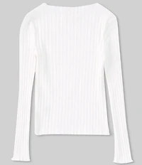 GB Big Girls Long Sleeve Ribbed Mock Neck Top