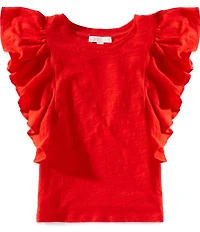 GB Big Girls Ruffle Sleeve T-Shirt