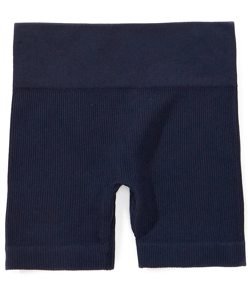 GB Big Girls Seamless Wide Band Ribbed Bike Shorts