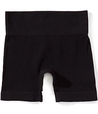 GB Big Girls Seamless Wide Band Ribbed Bike Shorts