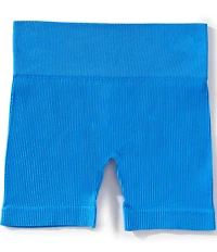 GB Big Girls Seamless Wide Band Ribbed Bike Shorts