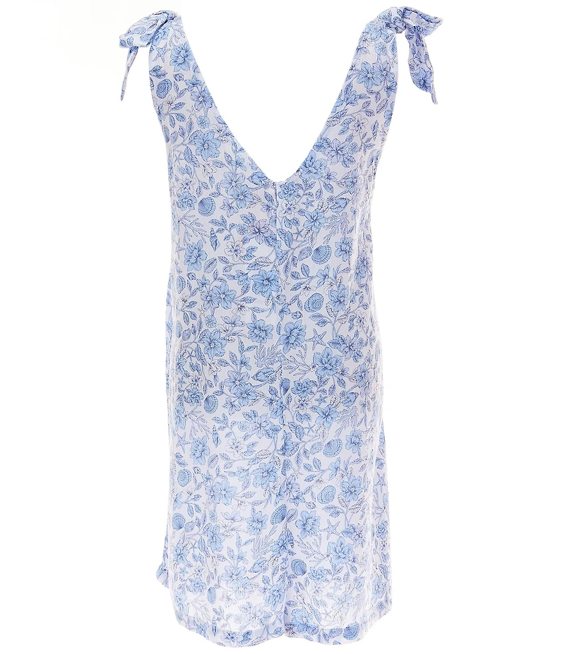 GB Big Girls Seashell Printed Romper Swimsuit Cover Up
