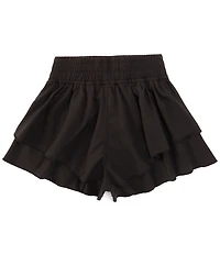 GB Big Girls Tiered Pull-On Shorts