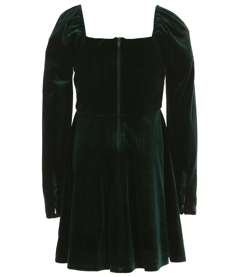 GB Big Girls Velvet Corset Dress