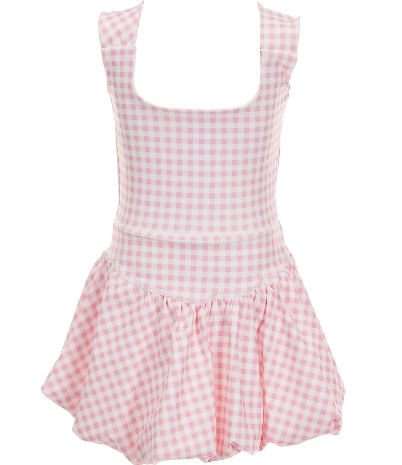 GB Big Girls Active Check Print Sunday Bubble Dress