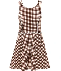GB Big Girls Active Gingham Print Tennis Dress