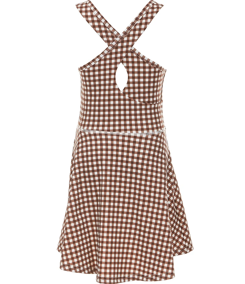 GB Big Girls Active Gingham Print Tennis Dress