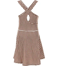 GB Big Girls Active Gingham Print Tennis Dress