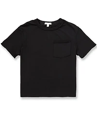 GB Big Girls Americana Short Sleeve Cotton Patch Pocket Tee