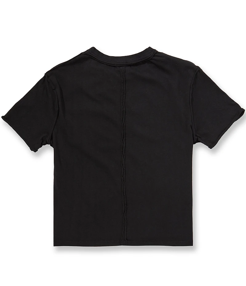GB Big Girls Americana Short Sleeve Cotton Patch Pocket Tee